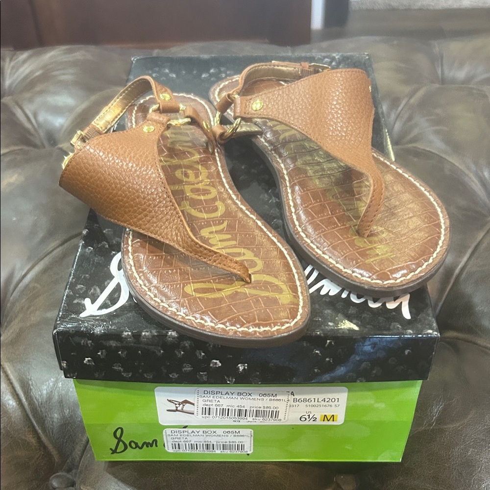 Sam Edelman Tan Leather Sandals